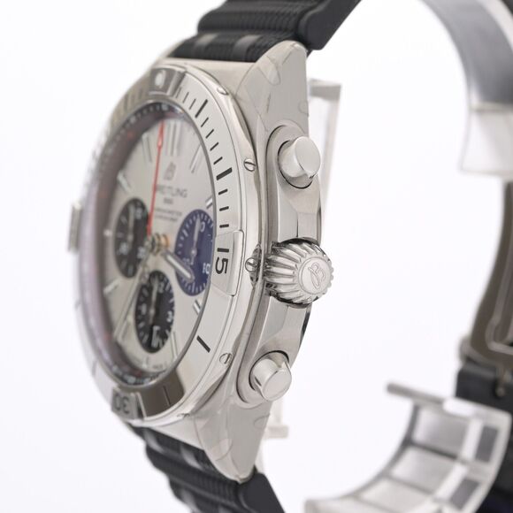 Breitling Chronomat B01 AB0134 Silver 42mm Men's Watch Full Set - Picture 5 of 15